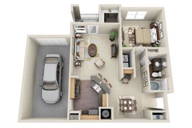 1 bed, 1 bath, 880 sqft, $1,435