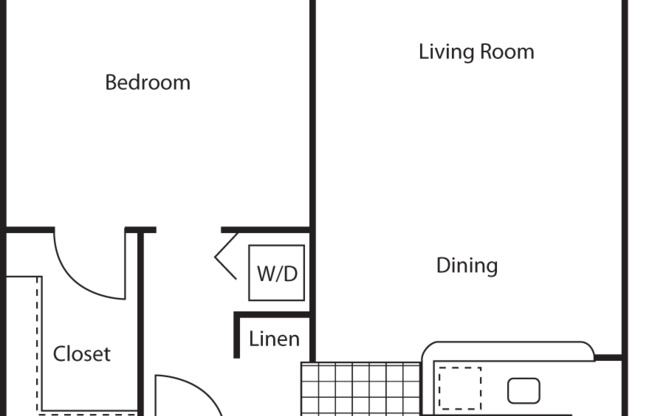 1 bed, 1 bath, 700 sqft, $2,004