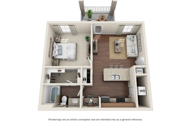 1 bed, 1 bath, 715 sqft, $999, Unit Building C-Unit 308
