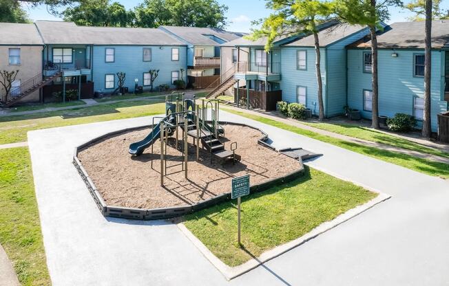 our playground is in the middle of our apartments