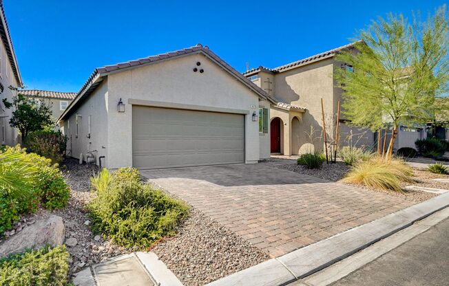 single story, 2 bed, 2 bath, 2 car garage in gated community