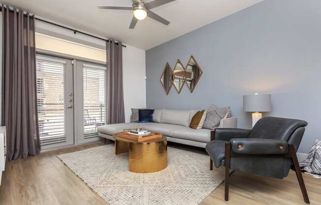 Modern Living Room at AMARA, San Antonio, TX, 78257
