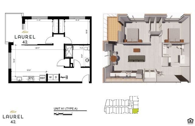 2 beds, 1 bath, 895 sqft, $2,175