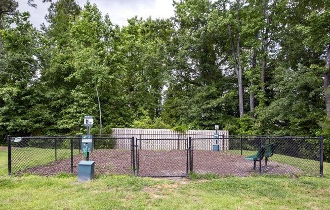 Pet park at Oasis at Cedar Branch in Wilmington, NC