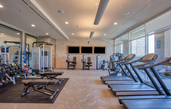 State-of-the-Art Fitness Center with Peloton Cycling Studio at The Jordan by Windsor, 2355 Thomas Ave, TX