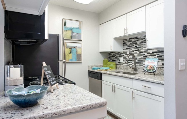 Tampa Pet Friendly Apartments at Arbour Ponds Aspen kitchen 2x2 950 sq ft