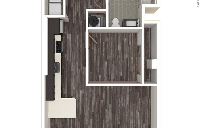 1 bed, 1 bath, 643 sqft, $1,350