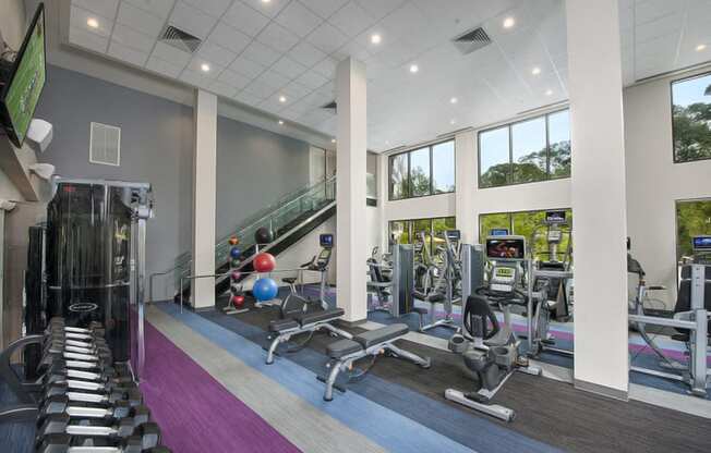 Atlanta Apartment Rentals with Gym, Weights and Cardio Machines to Exercise