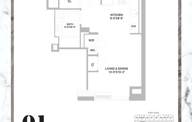 Studio, 1 bath, $4,027, Unit 2_501