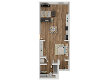 Studio, 1 bath, 556 sqft, $2,710