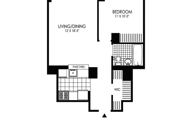 1 bed, 1 bath, $4,359, Unit 2207