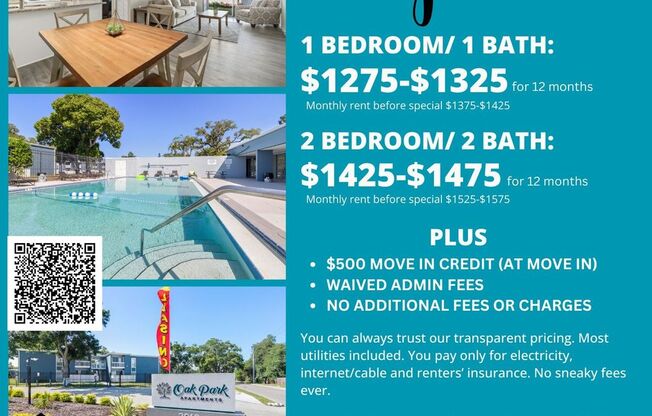 1 bed, 1 bath, 650 sqft, $1,275, Unit 1901A