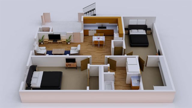 2 beds, 1 bath, 868 sqft, $1,495