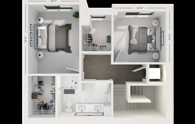 2 beds, 2 baths, 1,348 sqft, $3,495, Unit 115