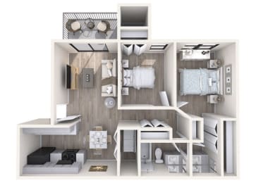 2 beds, 1 bath, 800 sqft, $1,364