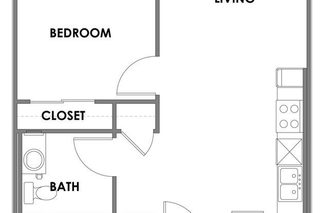 1 bed, 1 bath, 589 sqft, $2,350, Unit 607