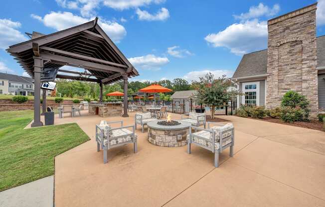 Fire Pit at Avellan Springs Apartments, Morrisville, NC