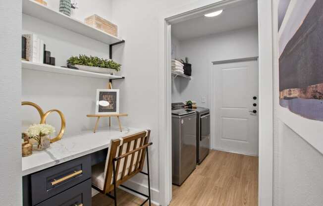 Adara Godley Station Laundry Room and Built-In Desk