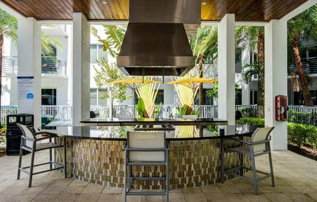 Shaded Lounge Area at Windsor at Pembroke Gardens, Florida, 33027