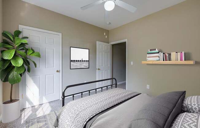 Bedroom With Ceiling Fan