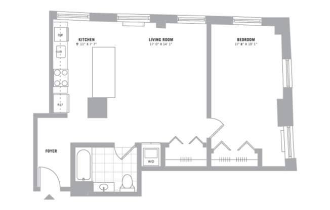 1 bed, 1 bath, 854 sqft, $2,550, Unit 210-612