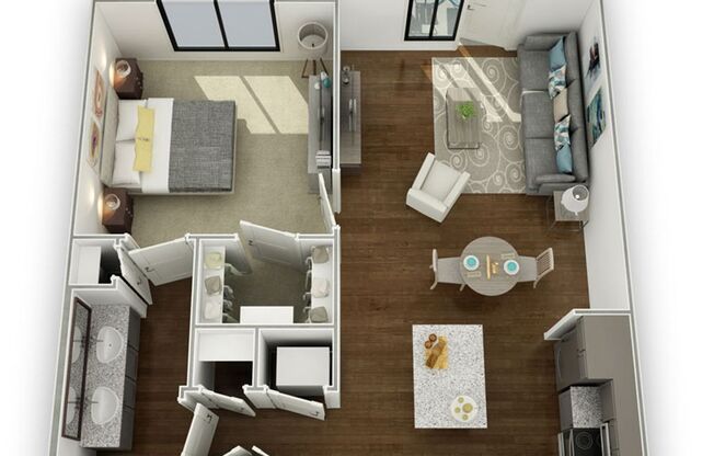 1 bed, 1 bath, 711 sqft, $1,597, Unit 120-306