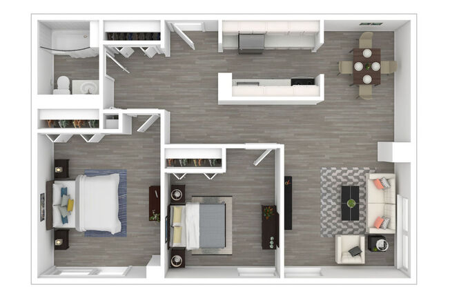 2 beds, 1 bath, 897 sqft, $3,400