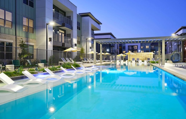 a swimming pool at the residences at city center apartments
