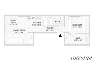 1 bed, 1 bath, 800 sqft, $2,895, Unit 3