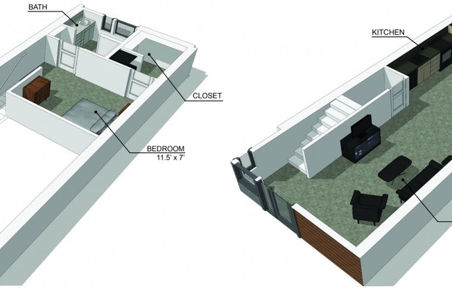 1 bed, 1.5 baths, 918 sqft, $1,610