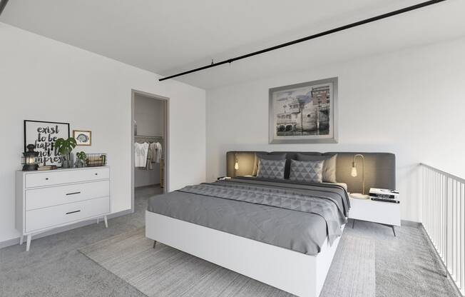 Large Bedroom at San Pedro Bank Lofts, CA, 90731