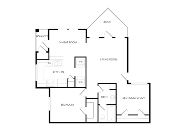 1 bed, 1 bath, 807 sqft, $1,735