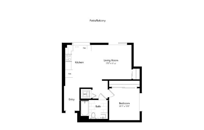 1 bed, 1 bath, 759 sqft, $4,250, Unit 605