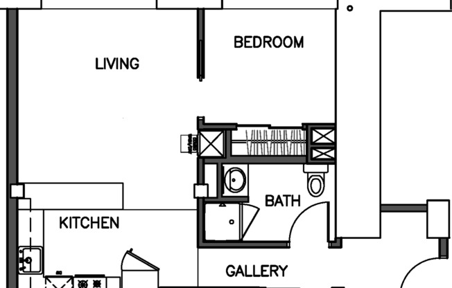 1 bed, 1 bath, 697 sqft, $1,010, Unit 405