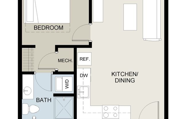 1 bed, 1 bath, 446 sqft, $1,050, Unit 324