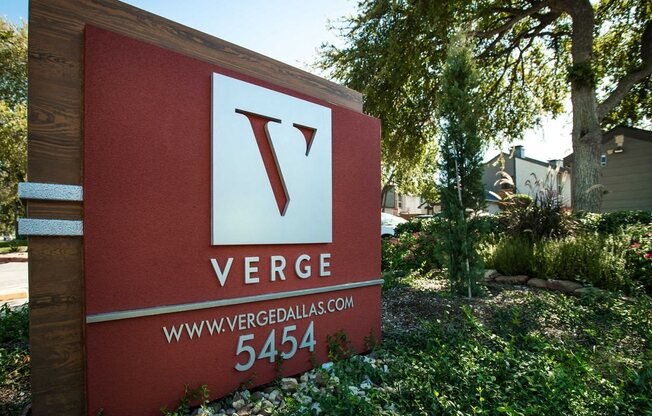 Property Signage at Verge, Dallas, TX