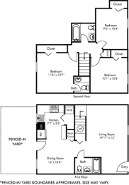 3 beds, 2.5 baths, 1,118 sqft, $1,935