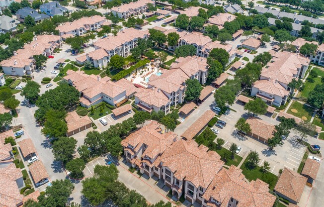 Aerial of Community at La Ventura Apartments, Plano, Texas