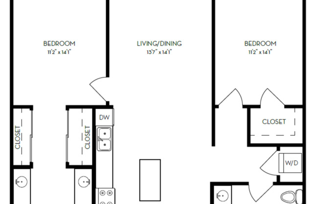 2 beds, 2 baths, 1,213 sqft, $4,961
