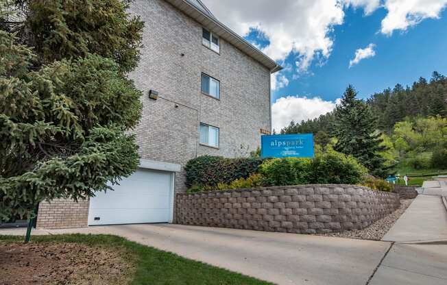 Underground Parking Entry Door and Retaining Wall