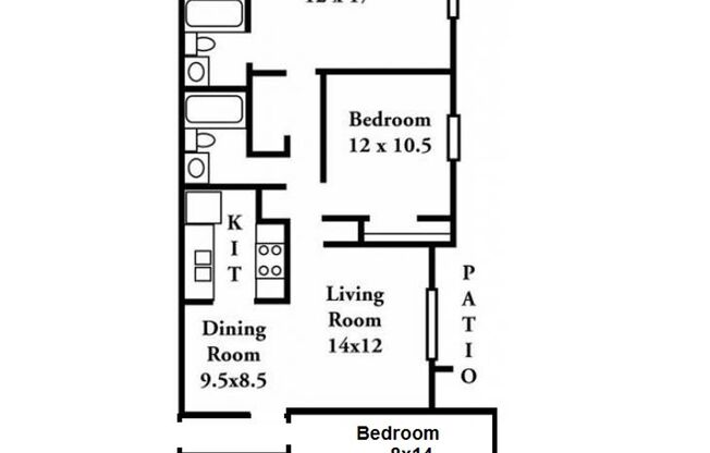 3 beds, 2 baths, 1,100 sqft, $1,635