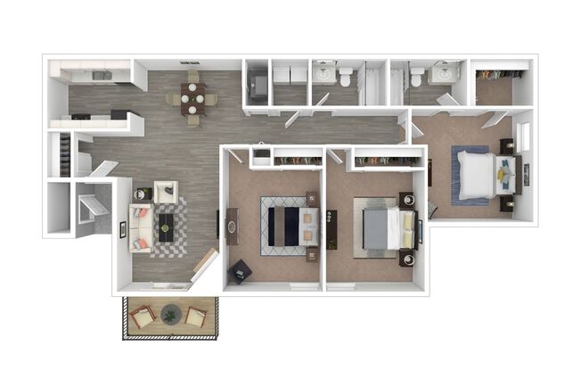 3 beds, 2 baths, 1,174 sqft, $1,290, Unit 251G