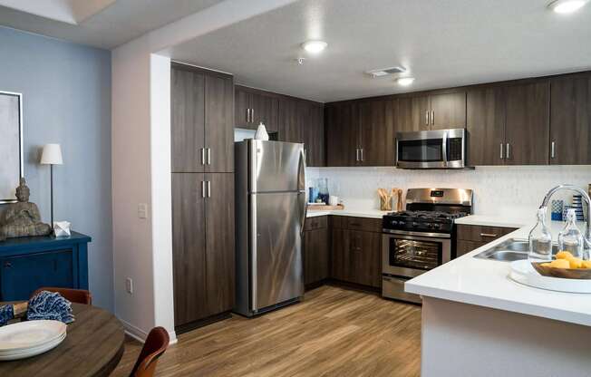 Gourmet Kitchen with Chef Inspired Stainless Steel Appliances
