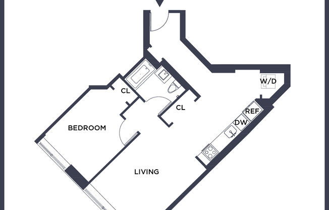 1 bed, 1 bath, $4,750, Unit 504