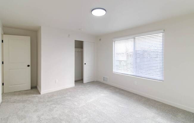 Bright bedroom with natural light in pet-friendly Redmond, WA apartment