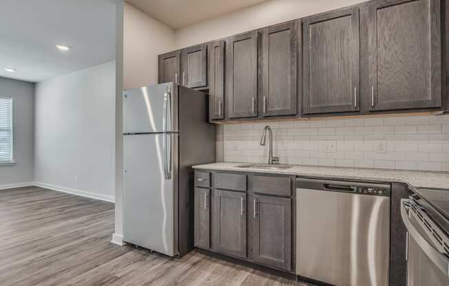 Kitchen With Tile Backsplash