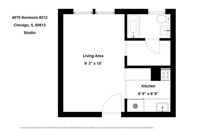 Studio, 1 bath, 250 sqft, $1,025, Unit 4070-212