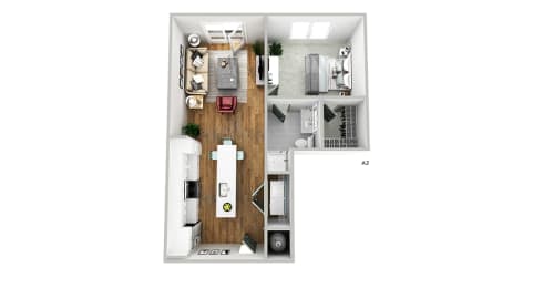 1 bed, 1 bath, 723 sqft, $1,514