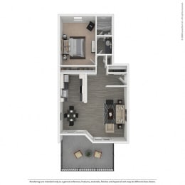 1 bed, 1 bath, 783 sqft, $2,224