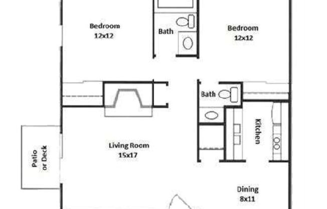 2 beds, 1.5 baths, 910 sqft, $1,169